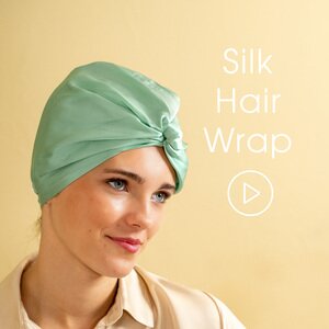 Silk Hair Wrap to Nourish Hair Overnight - Holistic Silk