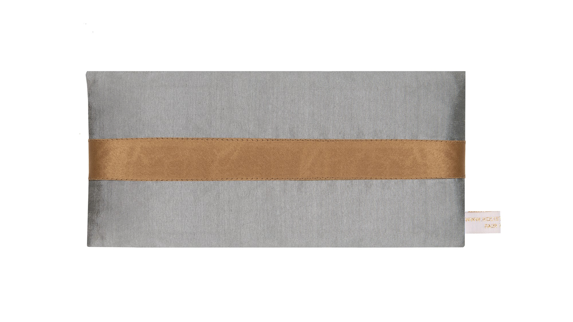 Relax and restore with a Dupion Silk, Silver colour Lavender Eye Pillow by Holistic Silk.