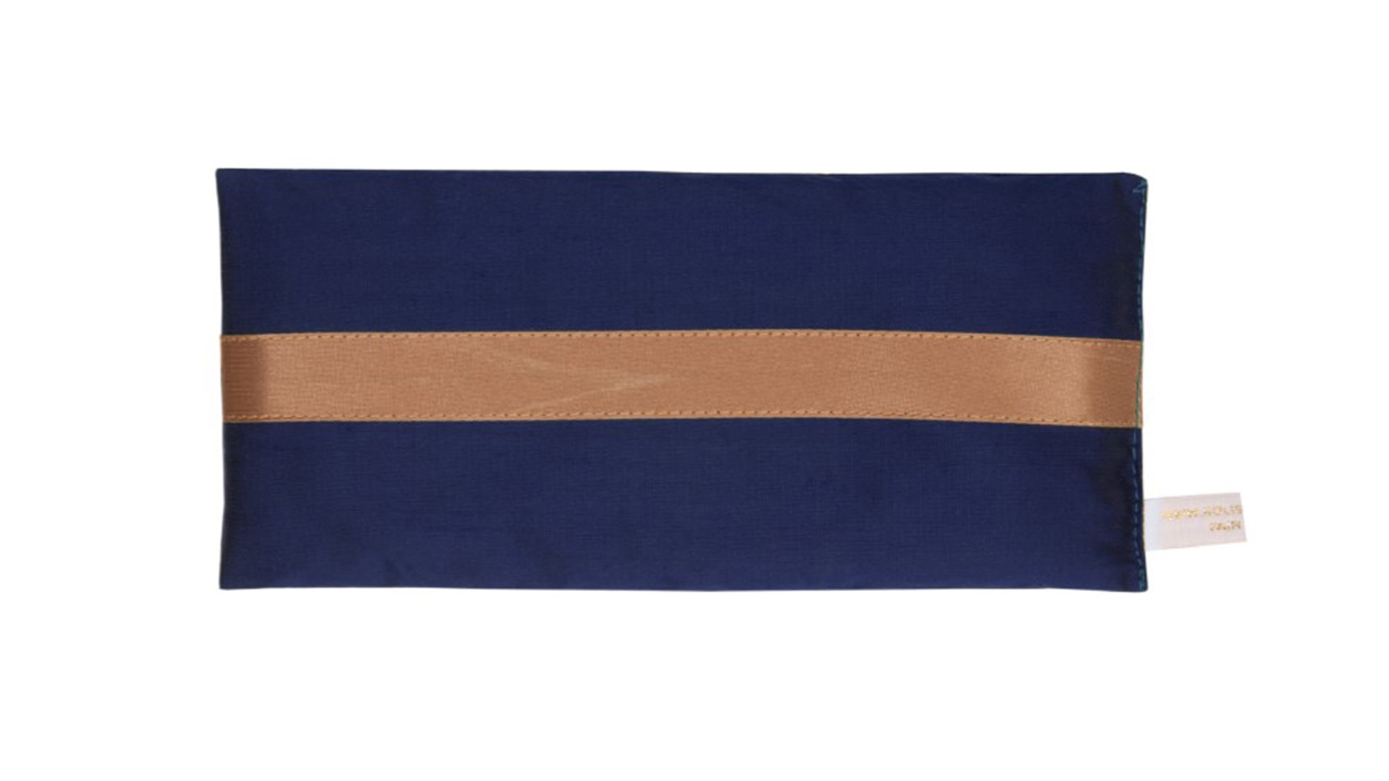 Relax and restore with a Dupion Silk, Navy colour Lavender Eye Pillow by Holistic Silk.