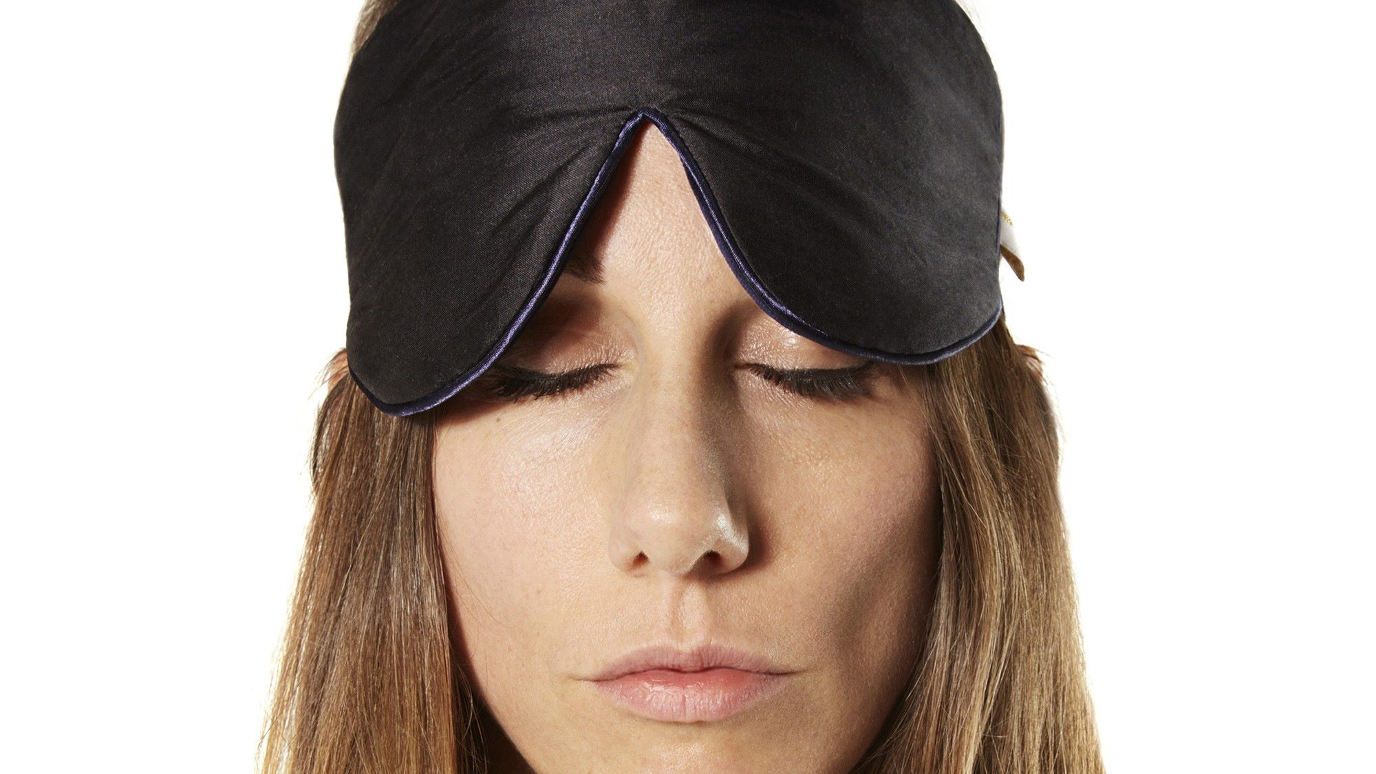 Holistic Silk Black Dupion Eye Mask unisex with Lavender