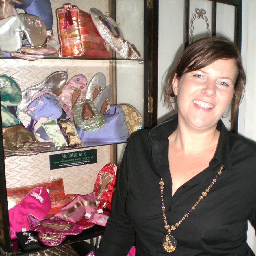 Joanna Weakley at her first Trade Show in 2000
