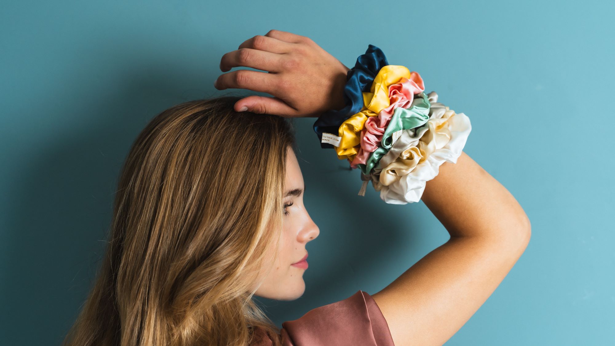 Holistic Silk Scrunchies all colours