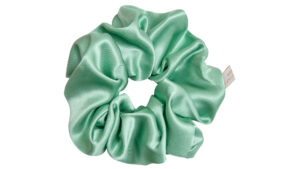 Silk Scrunchie, Stylish Silk Hair Accessory in stylish Jade Mulberry Silk by Holistic Silk