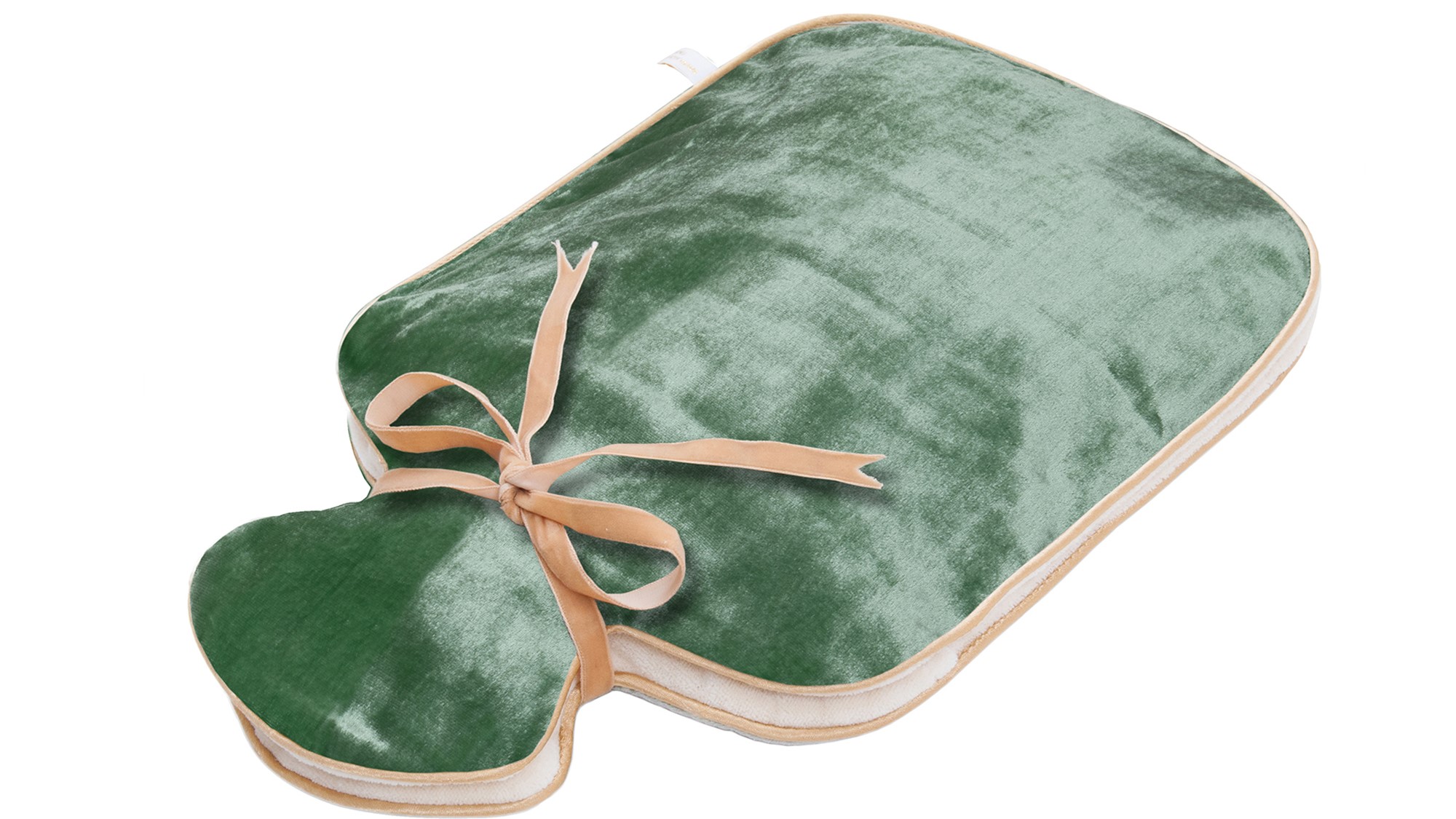 Cosy, comforting Silk Velvet Hot Water Bottle Jade, by Holistic Silk