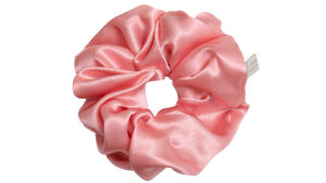 Silk Scrunchie, Stylish Silk Hair Accessory in delicate Rose Mulberry Silk by Holistic Silk