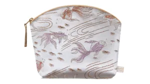 Silver Fish Make Up Bag