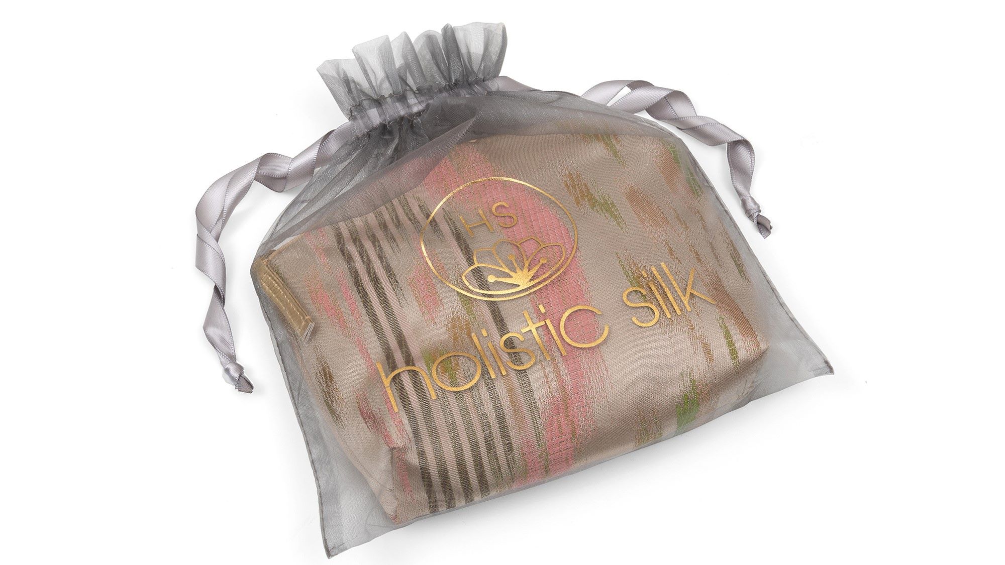 brocade make up bag in organza bag