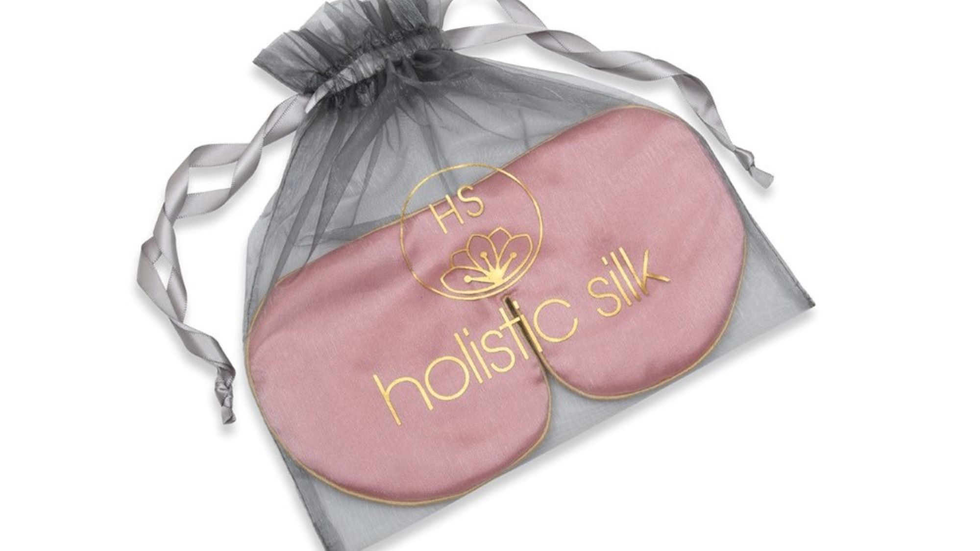 Holistic Silk pure silk eye mask with packaging organza bag