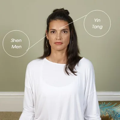 Facial accupressure points